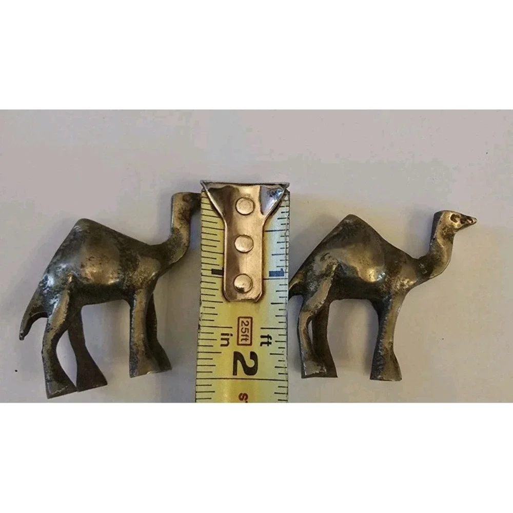 VTG Brass‎ Camel Figurine Home Decor Mid Century Collectible Statue 2